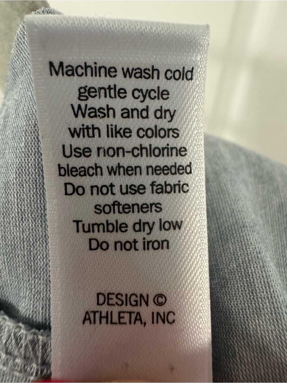 Athleta Light Blue/Grey Racerback Tie Back Tank - Picture 8 of 8